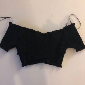 Off the shoulder crop top